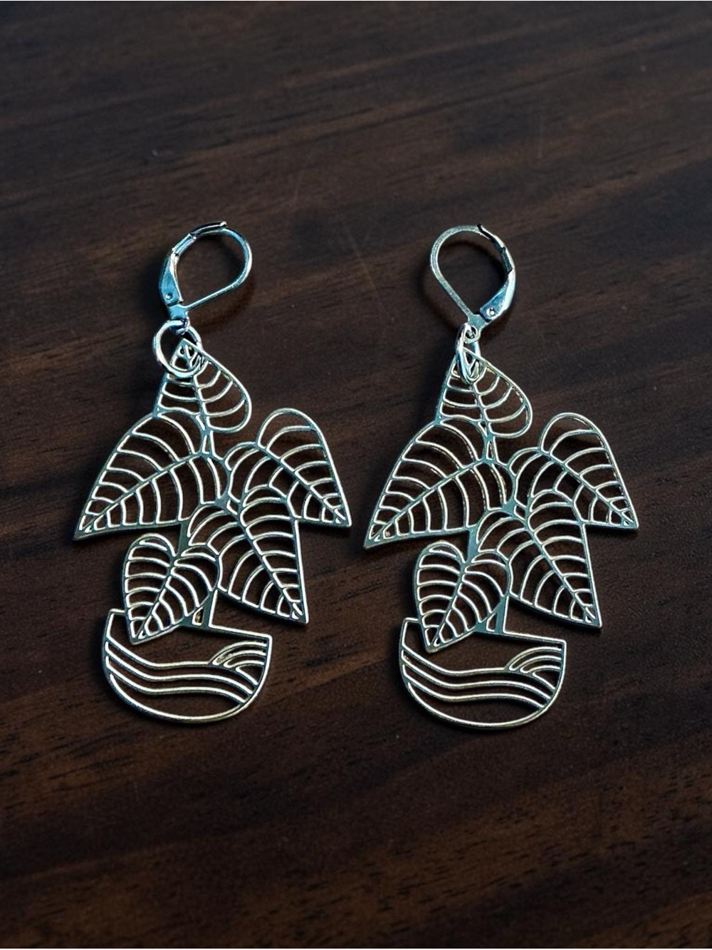 🆕 Potted Plant Laser Cut Earrings
